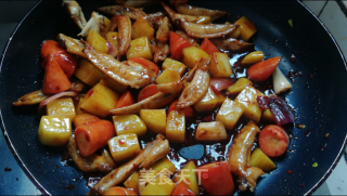 好吃的鸡尖芝士焖饭的做法步骤：7