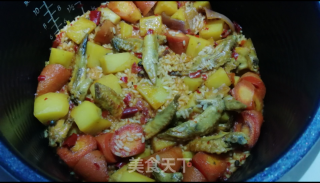 好吃的鸡尖芝士焖饭的做法步骤：11