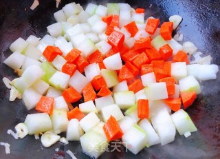 冬瓜胡萝卜肉丸汤的做法步骤：6