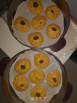 酸菜春笋肉末馅儿老南瓜皮儿大包子的做法步骤：13