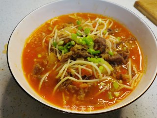 酸甜原味金针菇肥牛的做法步骤：13
