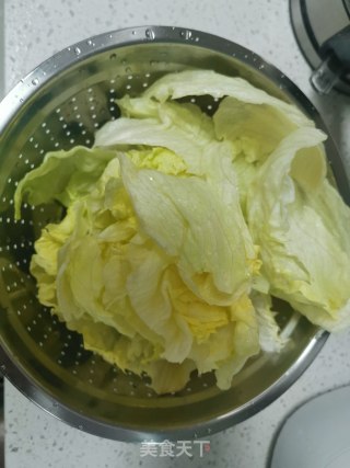 白灼西生菜的做法步骤：1
