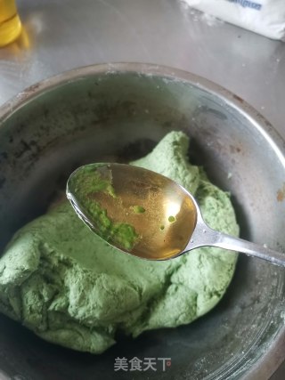 青团—纯手工超级拉丝的芝士紫薯青团的做法步骤：13