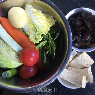胡萝卜豆腐丁饸饹的做法步骤：7