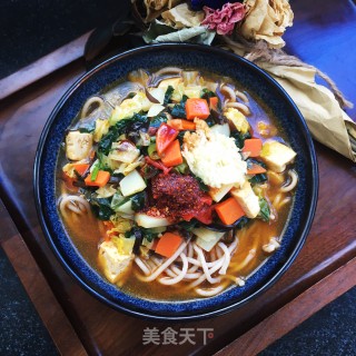 胡萝卜豆腐丁饸饹的做法步骤：16