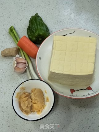 味噌烧豆腐的做法步骤：1