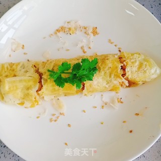 纯蛋皮咸味玉子烧的做法步骤：8