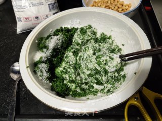 鲜艾叶糯米糍的做法步骤：2