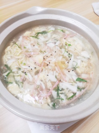火腿豆腐羹的做法步骤：8