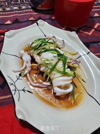 蒸鱿鱼的做法步骤：11