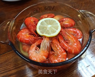葱姜柠檬汁基围虾的做法步骤：5