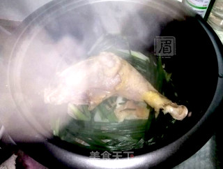 电饭锅盐焗鸡腿的做法步骤：6