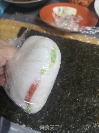 紫菜米堡的做法步骤：9