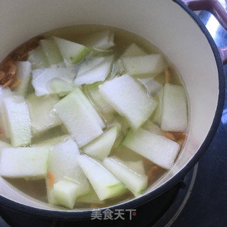 低脂冬瓜虾干汤的做法步骤：5