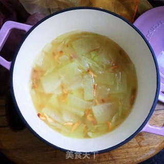 低脂冬瓜虾干汤的做法步骤：8