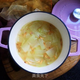 低脂冬瓜虾干汤的做法步骤：9