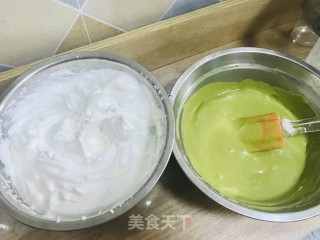 蒸抹茶蛋糕的做法步骤：9