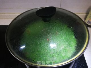 豌豆炒肉的做法步骤：7