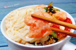 虾滑鸡蛋时蔬面的做法步骤：14