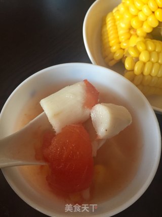蕃茄玉米淮山素汤的做法步骤：10