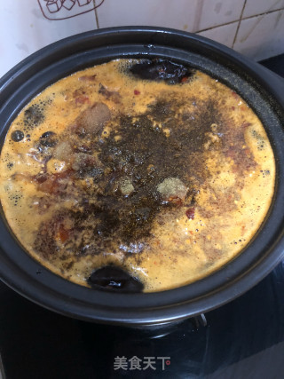 砂锅猪手焖黄豆的做法步骤：11