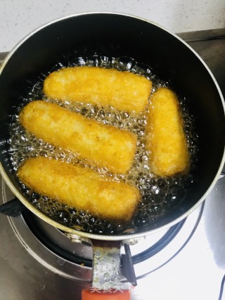 炸香蕉的做法步骤：5