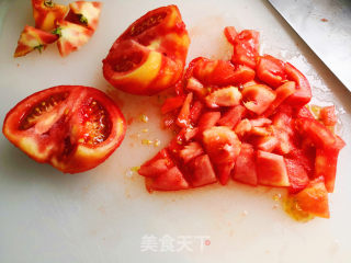 番茄鸡丁汤的做法步骤：4