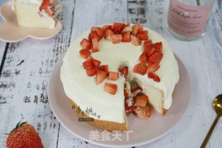 草莓雪崩蛋糕（6寸）的做法步骤：18