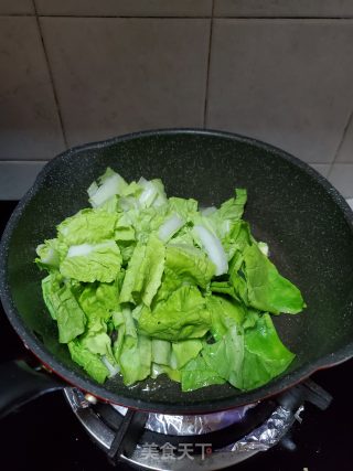 小白菜炒鸡蛋的做法步骤：5