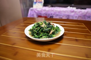 肉丝炒菠菜的做法步骤：6
