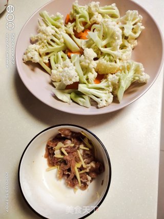 家常花菜的做法步骤：1