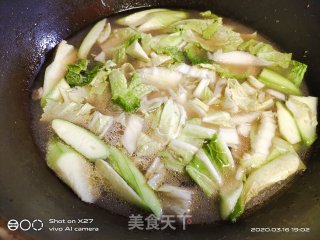 丝瓜肉丝白菜汤的做法步骤：3