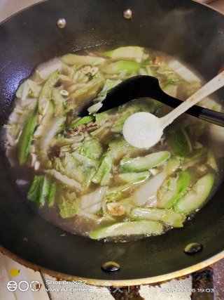 丝瓜肉丝白菜汤的做法步骤：5