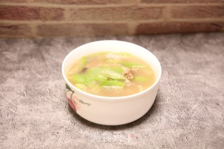 丝瓜肉丝白菜汤的做法步骤：7