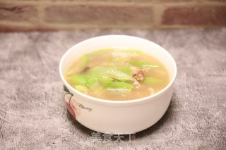 丝瓜肉丝白菜汤的做法步骤：8