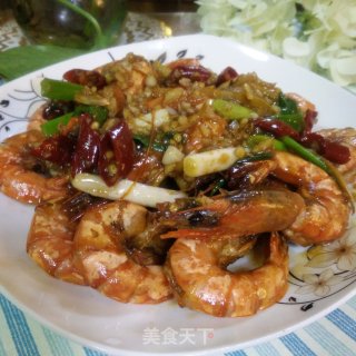 蒜蓉黑虎虾的做法步骤：10