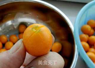 糖渍金桔的做法步骤：2