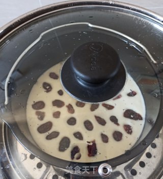 酒酿蔓越莓发糕的做法步骤：8