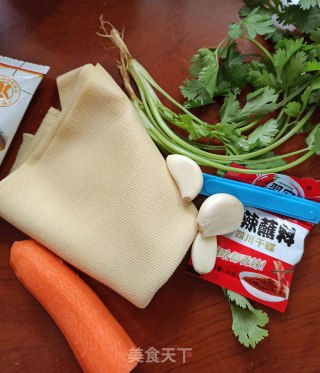 香辣豆皮的做法步骤：1