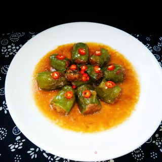 “ 肉菜 ”尖椒酿肉的做法步骤：12