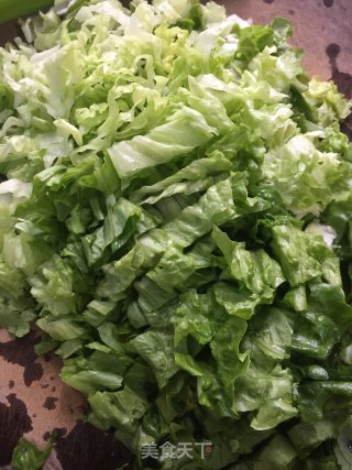 生菜香油汤的做法步骤：2
