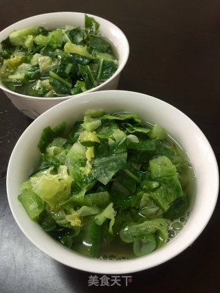 生菜香油汤的做法步骤：9