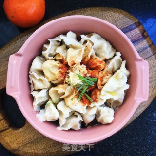 油泼白菜鲜肉水饺的做法步骤：11