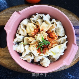 油泼白菜鲜肉水饺的做法步骤：12