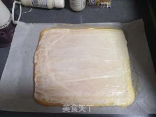 肉松紫菜蛋糕卷的做法步骤：15