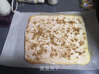肉松紫菜蛋糕卷的做法步骤：16