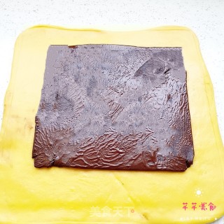 巧克力大理石花纹吐司面包的做法步骤：15