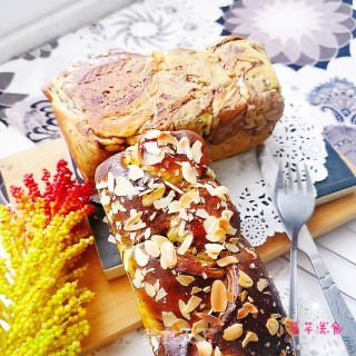 巧克力大理石花纹吐司面包的做法步骤：28
