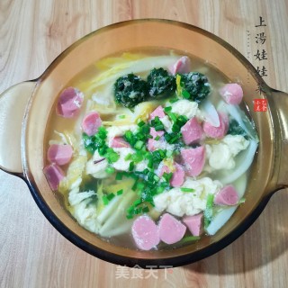上汤娃娃菜的做法步骤：10