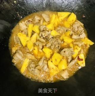 菠萝鸭的做法步骤：7